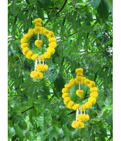 Amroha Craft  Marigold Artificial Flower For Decorations CFAF0053